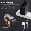 Fahrrad Blinker USB Wasserdichtes Highlight LED Warnlicht Kabellos Fernbedienung