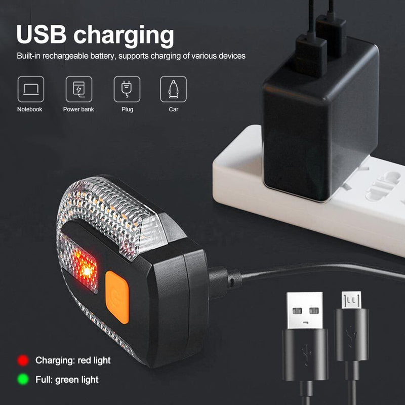 Fahrrad Blinker USB Wasserdichtes Highlight LED Warnlicht Kabellos Fernbedienung