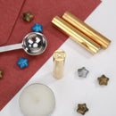 Cylindrical Brass Envelope Sealing Stamp for Document Customs Wedding Invitat