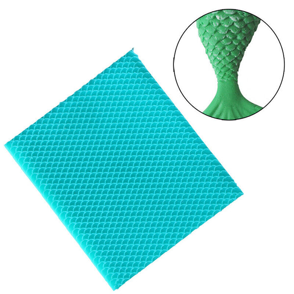 DIY Mermaid Fish Scales Cake Chocolate Mould Fondant Mold Cake Decor Q7B2