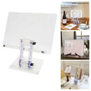 Acrylic Book Stand Tablet Ipad Display Reading Rest Holder Folding Z3T9
