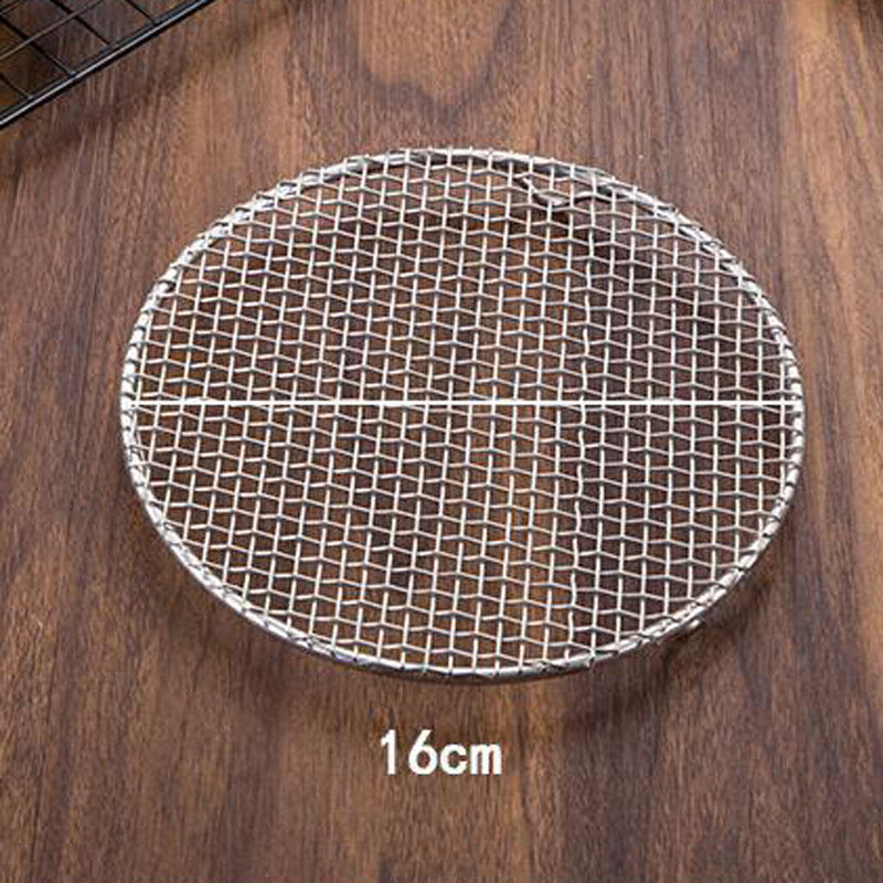 Set mit 4 Edelstahl Metalllöchern BBQ Grill Net Rack Mat Backwerkzeug