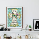Cross Calligraphy DIY Diamond Painting Kits Full Square Drill Wall Art Decor