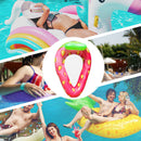 Pool Lounger - Inflatable Floating Water Hammock Outdoor Toys - Strawberry