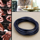 10Pcs Silicone Gummy Bands Bracelets Rubber Gummies Black Jelly Sale Q4N2