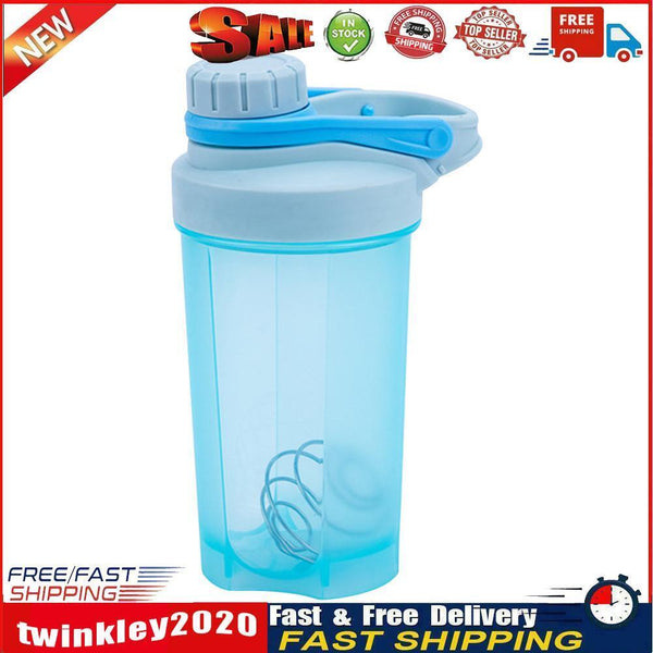 500ML Water Shaker Cup Outdoor Travel Sports Water Bottle Drinkware (Blue) Newly