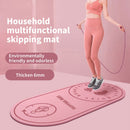 Jump Rope Mat Knees Protection Exercise Pad Mute (Pink 126x59x8cm) Newly
