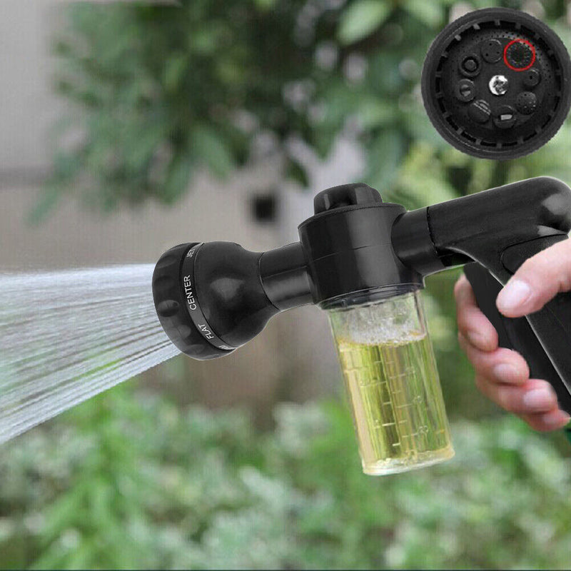 High Pressure Foam Water Gun 3 Gears Car Washer Nozzle Sprayer (Black)