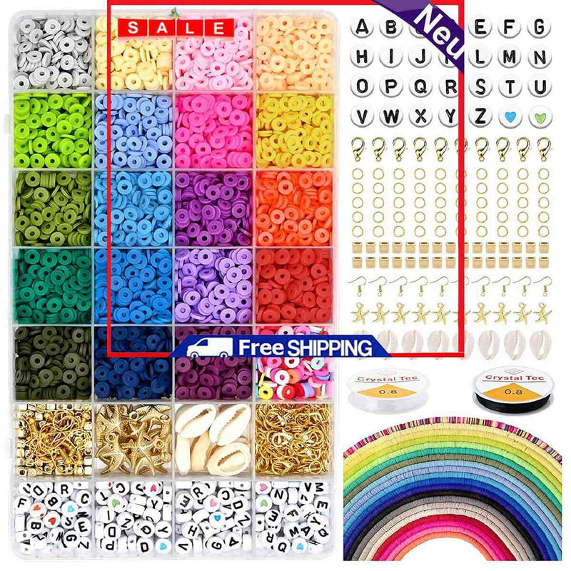 Making Beads Kit DIY Jewelry Making Kit for Necklace Earrings Bracelet