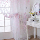 Wintersweet  Curtain Tulle Window Treatment Voile Drape Valance Pink