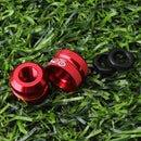 Bike Vacuum Tire Mouth Nut Cycling Inner Tube Valve Nozzle Lock Caps (Red) Newly