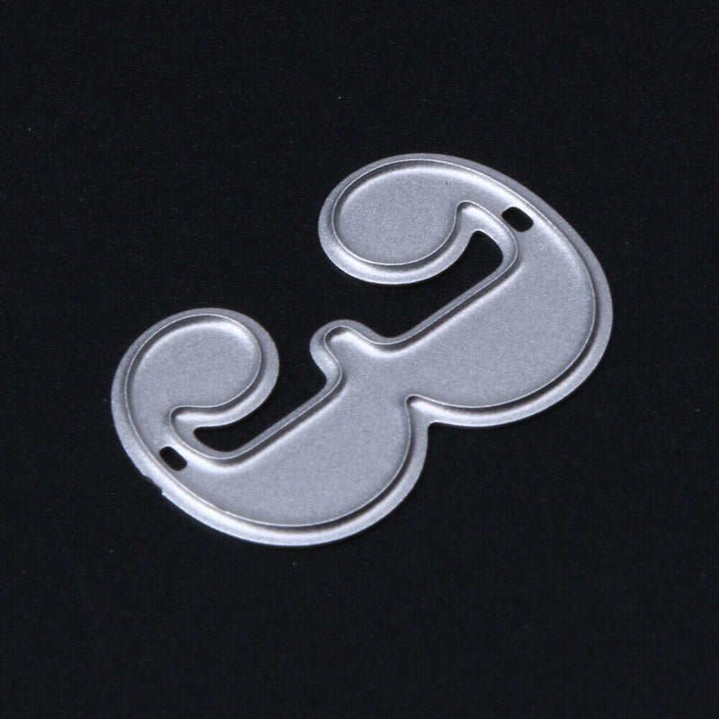 1 Set Number Metal Cutting Dies Stencil Hand Craft DIY Scrapbooking Card Newly