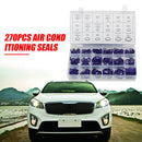 270pcs Assorted Air Conditioning Seal O-ring for R22 R134a Rubber Gaskets Purple