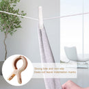 3pcs Beach Towel Clips Laundry Quilt Clamp Clothes Pins Drying Rack (Pink)