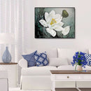 Lotus Flower Hand Painted Painting By Numbers DIY Canvas Oil Art Drawing Kit