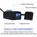 9-24V Handlebar Waterproof Handlebar Plug Charger USB Motorcycle Motorbike: