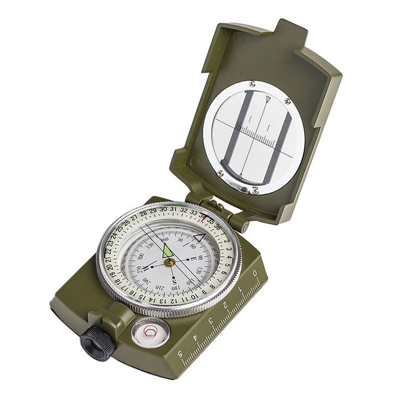 Multifunctional Folding Luminous Compass Camping Hiking Survival Compass Tool