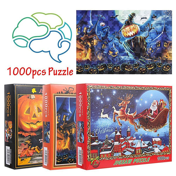 Education Brain Christmas  Puzzle Paper Jigsaw Halloween Puzzle Puzzle Game