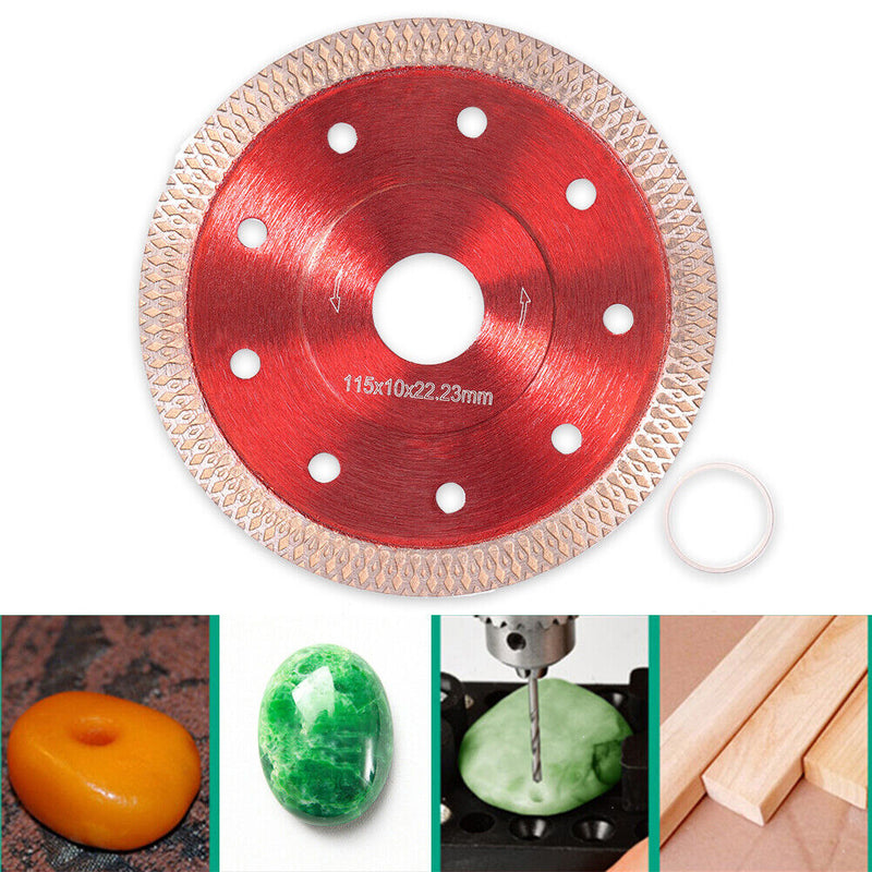 Diamond Saw Blades Wood Cutting Wheel Disk for Tile Ceramic (Red 115mm) Newly