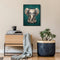 Hand Painted Craft Painting By Numbers DIY Music Elephant Digital Oil Picture