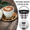 Reusable Basket Coffee Filter For Coffee Maker Machine Permanent L3J5