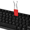 2 in 1 Mechanical Keyboard Key Cap Puller Universal Shaft Removers (Red)