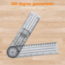 Multi-Ruler 360 Degree Goniometer Angle Medical Spinal Ruler Protractor Newly