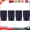 4pcs Auto Bicycle Tire Valve Caps Dust Covers for Schrader Valve (Black) Newly