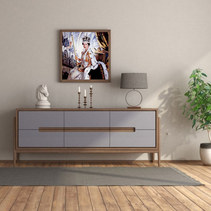 5D DIY Diamond Painting Kits Full Round Drill British Woman Mosaic Picture Decor