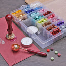 Octagonal Sealing Wax Tablet Set with Spoon Retro DIY Craft Seal Stamp Wax Beads