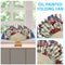 Independence Day Flowers Flag Oil Paint Folding Fan By Numbers DIY Crafts