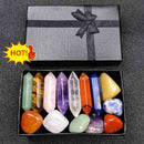 14Pcs/set Reiki Healing Crystals Kit with Gift Box Crystal Xmas Quartz P9Y9