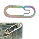 Titanium Alloy EDC Buckle Outdoor Camping Carabiner Keychain Hang