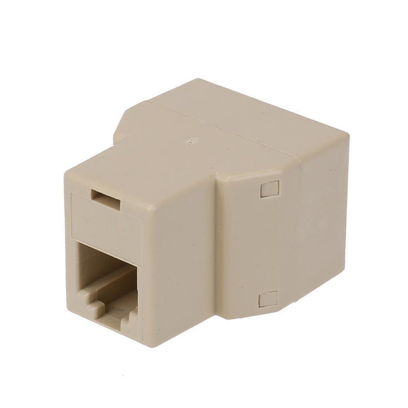 1 to 2 RJ11 Female Telephone Wire Splitter Converter Adapter Wire Connector