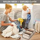 Cloth Drawer Organizer - 7-Grid Pants Storage Dividers for Jeans (Grey L) Newly
