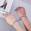Bracelet O-shaped Bracelet Magnet Bracelet Gift For Couple Stainless Steel