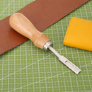 Practical Leather Edge Cutting Wide Shovel Wood Handle DIY Leather Carving Tools