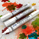 White Highlighter Marker Pens Thin Waterproof Car Tyre Painting Permanent F2X7