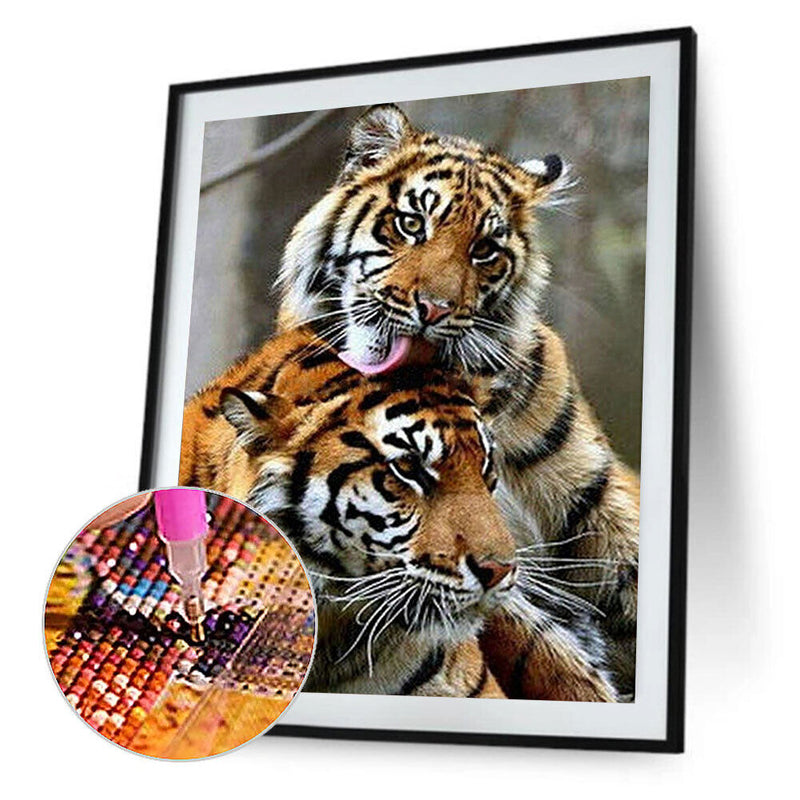 Handmade Static Animal 5D DIY Full Round Drill Drawing Kit Diamond Painting G