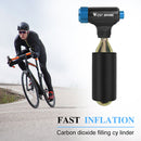 WEST BIKING CO2 Bike Tire Inflator Head for Presta Schrader Valve (Blue) Newly