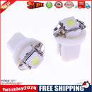10pcs T5 B8.5D 5050 SMD LED Car Auto Instrument Dashboard Light Bulbs White