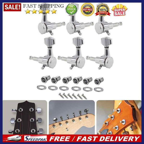 1/18 Locking Electric Guitar Left/Right Tuners Guitar String Tuning Pegs Kits