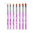 7PCS UV Gel Acrylic DIY Painting Pen Manicure Tools Nail Art Brushes Drawing