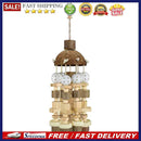 Pet Bird Macaws Cage Chewing Wooden Blocks String Coconut Shell Bite Tearing
