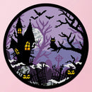 Partial Embroidery Kits Halloween Castle 11CT Stamped Needlework Home Decoration