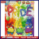 5D DIY Diamond Painting Full Round Drill Cartoon Letter Gnome Picture Wall