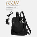 Retro Women Oxford Cloth Anti-theft Backpack Waterproof Large Capacity Knapsacks