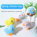 Wind Up Clockwork Chick Jumping Hopping Cat Plush Chick Pets Random Color Newly