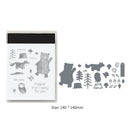 Metal Cutting Dies Silicone Seal Stencils DIY Scrapbooking Album Stamp (C) Newly