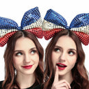 Fashion Crown Red White Blue Sequins Union Flag Queen's Jubilee Headband UK